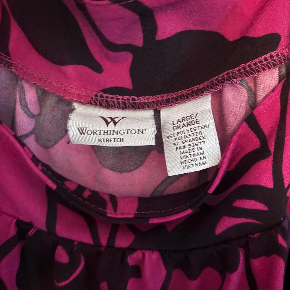 Women's Going out Top - Pink and Black, Large - Picture 3 of 3